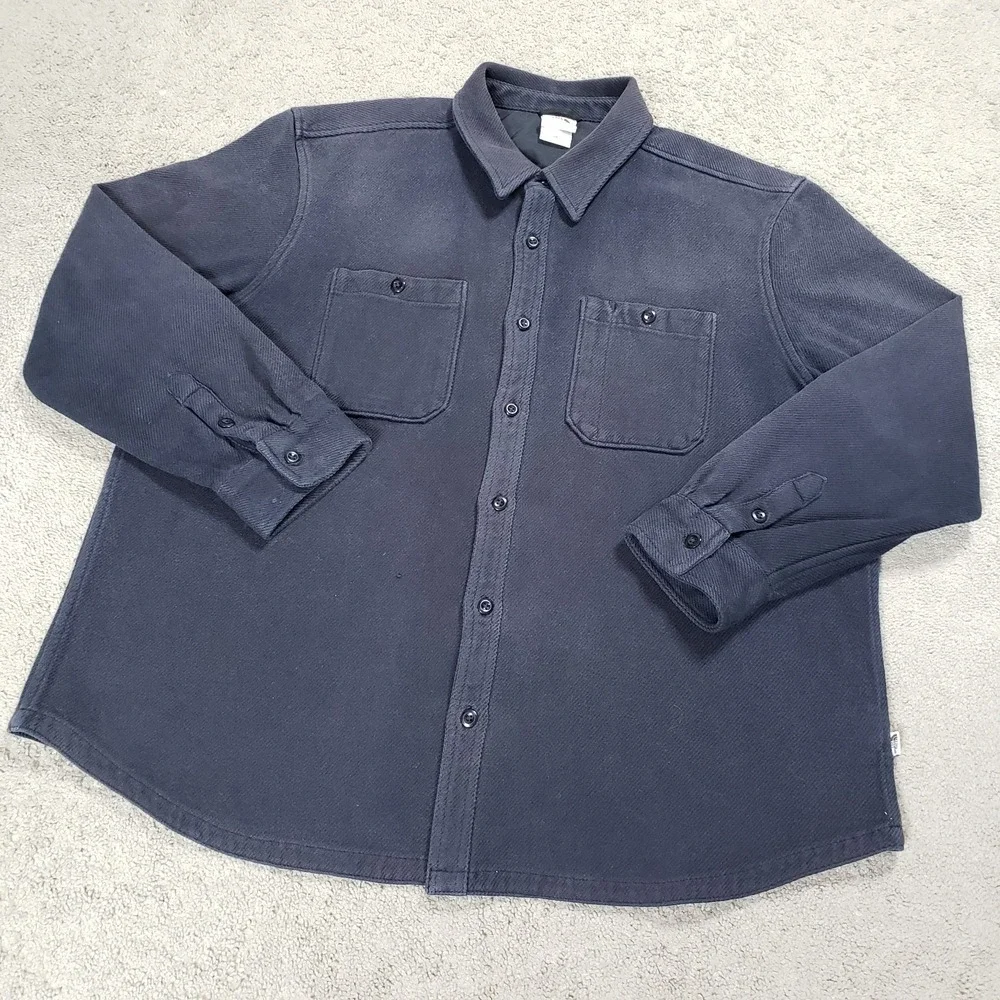 The North Face Heavyweight Twill Flannel Shirt Men XXXL 3XL Black Outdoor Hiking